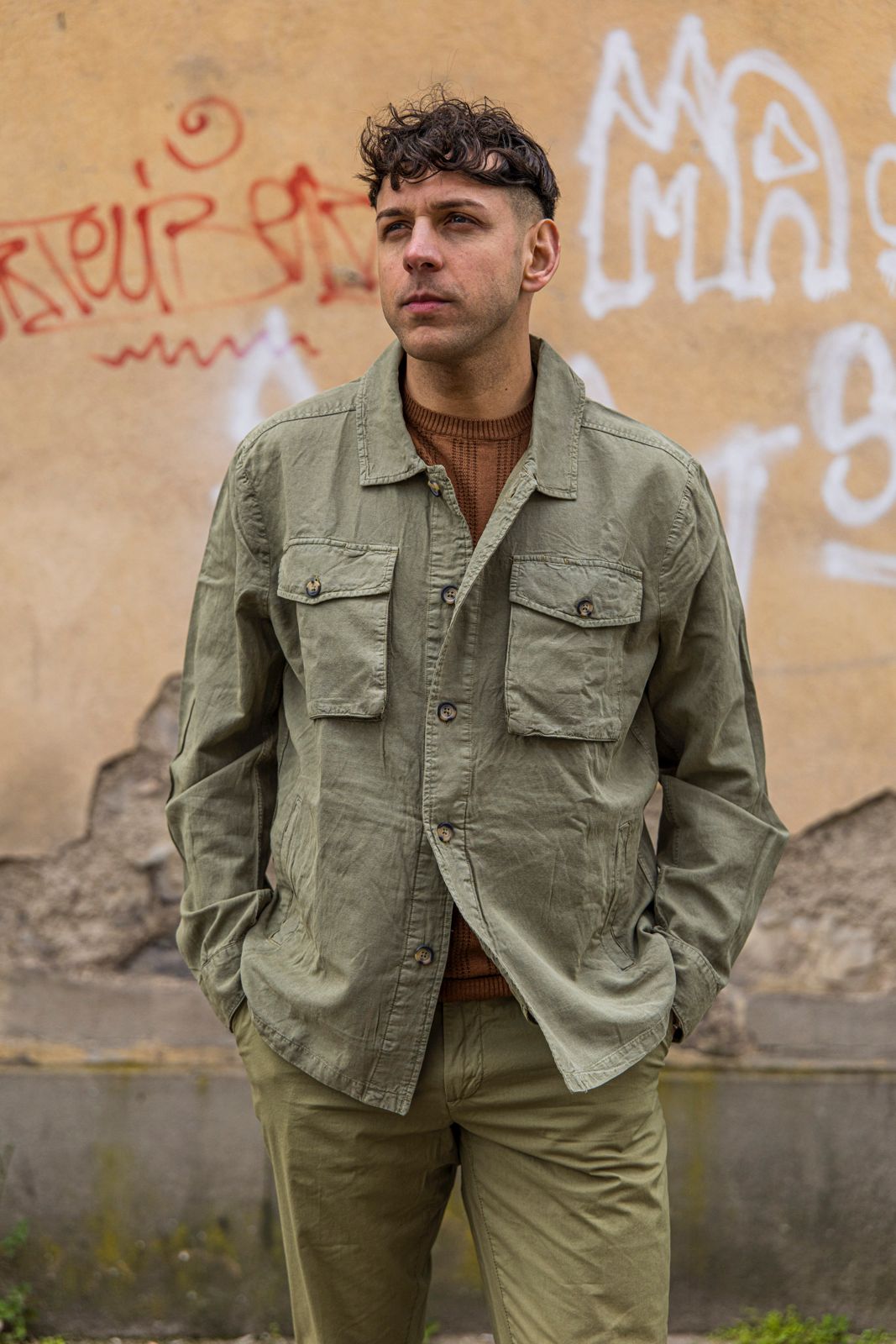 Overshirt En Avance verde militare 1