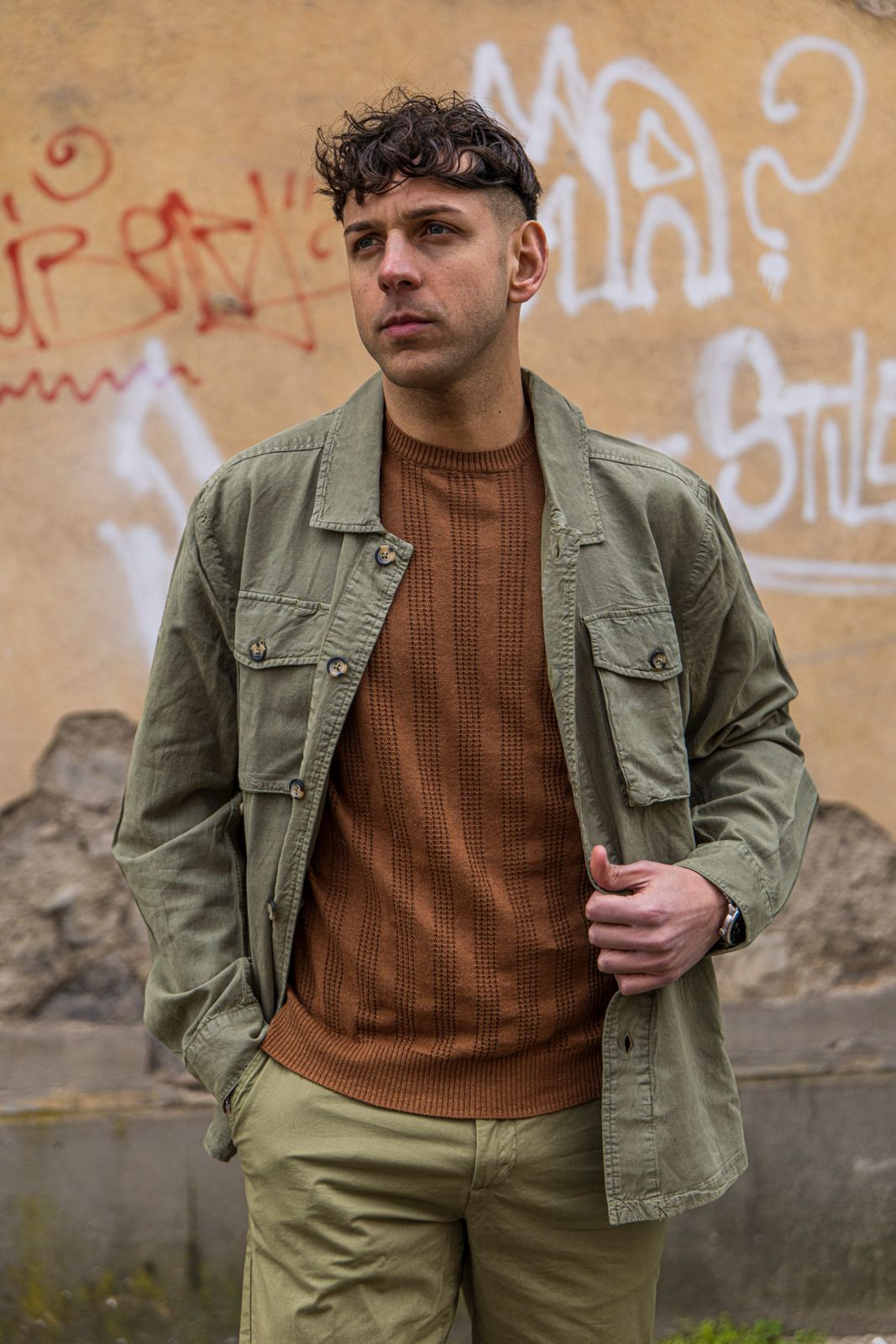 Overshirt En Avance verde militare 2