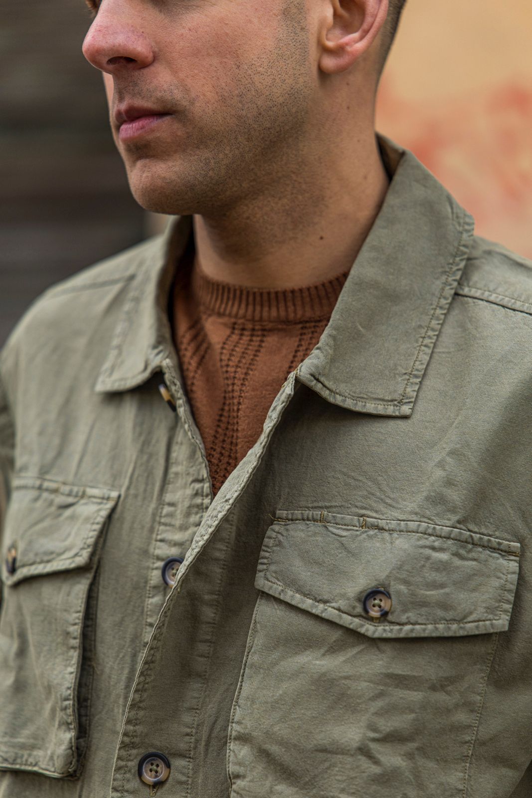 Overshirt En Avance verde militare 3