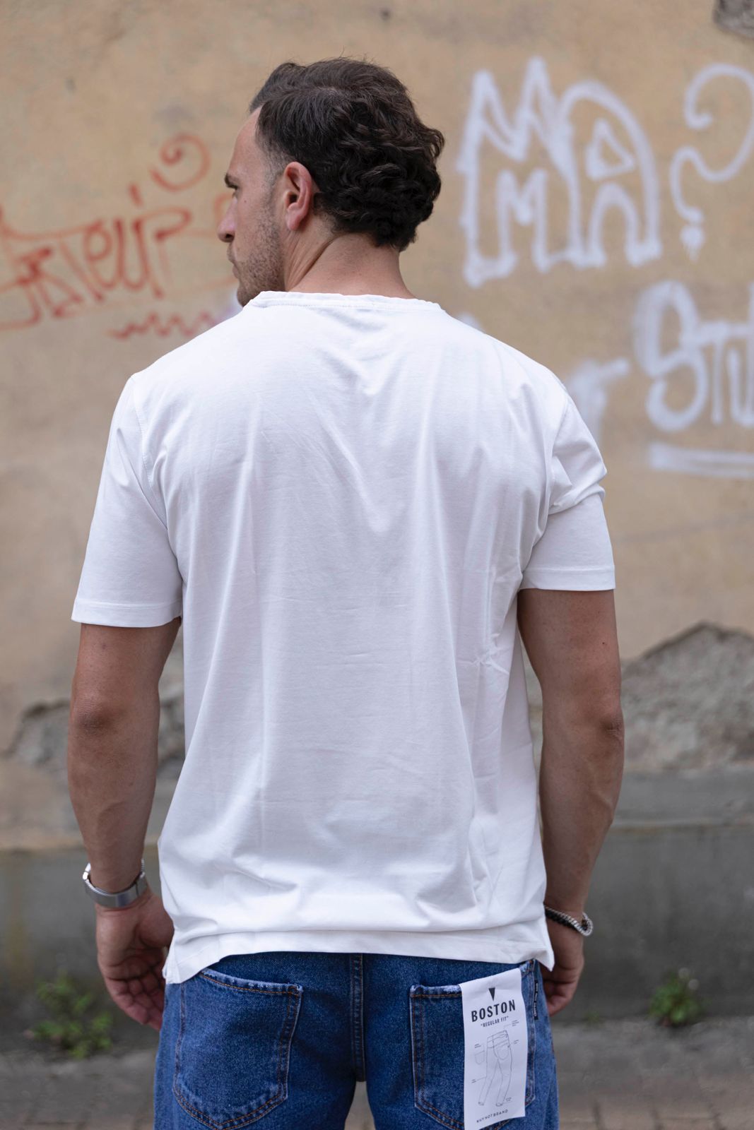 T-shirt super soft cotton Seinse con taschino Bianco (1)